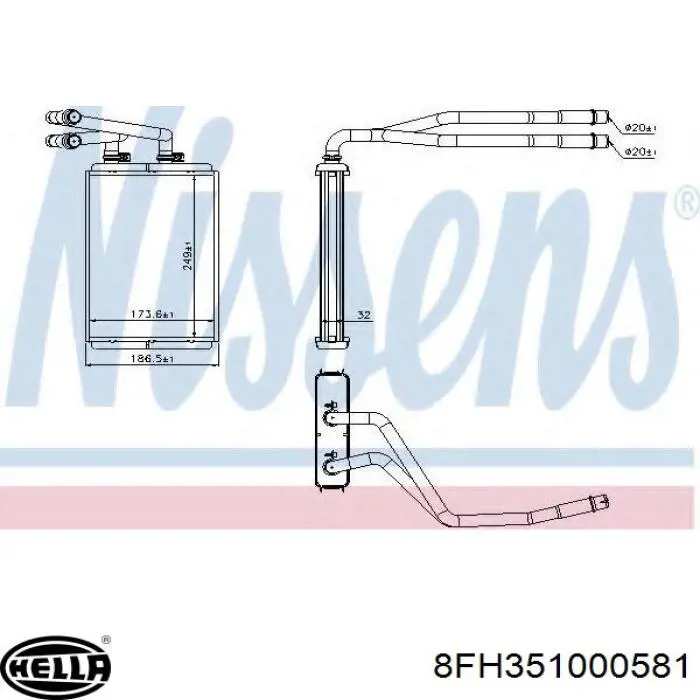 Radiador de calefacción Opel 164210100 precio, desde 35,94 EUR