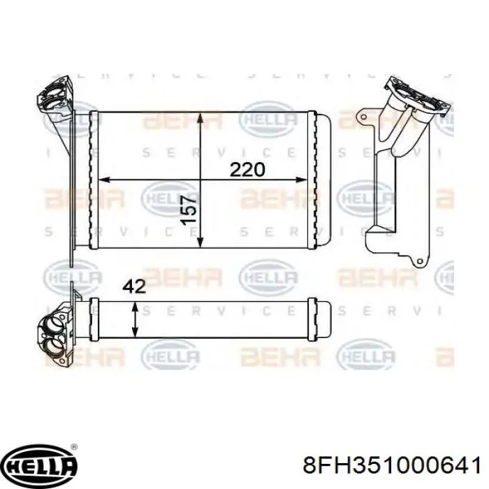Calefactor Nissan/Infiniti 27140AX70B