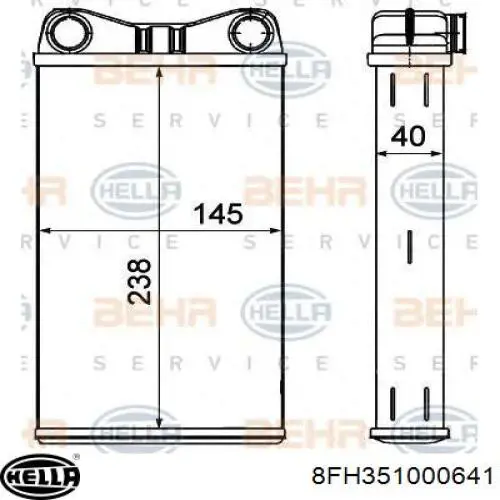 Comprar 27140AX70B Nissan/Infiniti Radiador calefacción