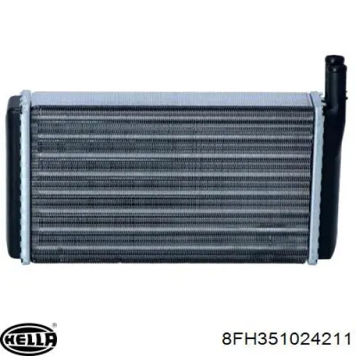 Radiador de calefacción para Volkswagen Passat (B2, 32B)