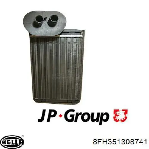 Radiador calefacción 8FH351308741 HELLA