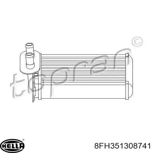 Calefactor HELLA 8FH351308741