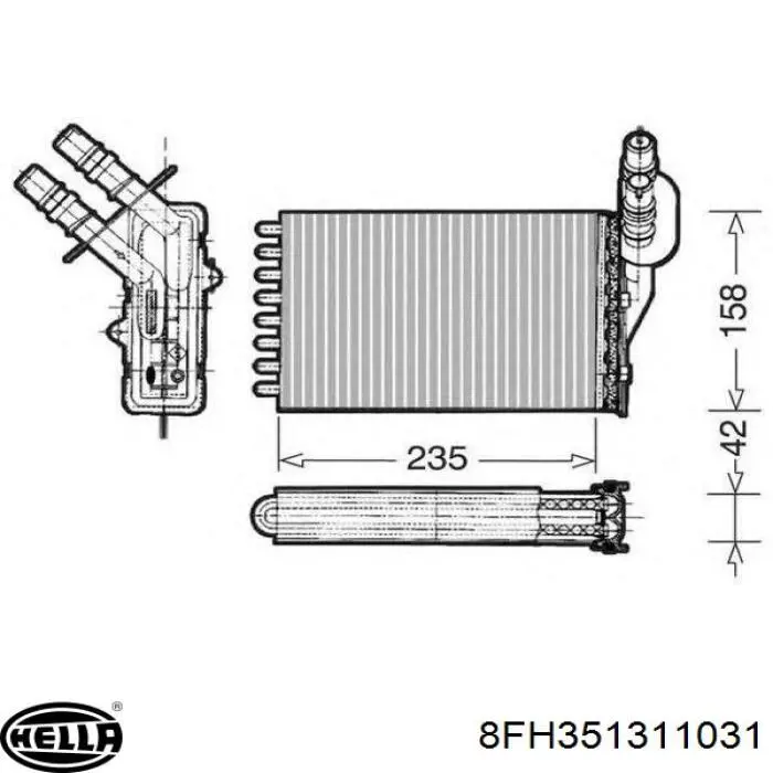 Radiador de calefacción Renault (RVI) 7701045552 precio, desde 22,72 EUR