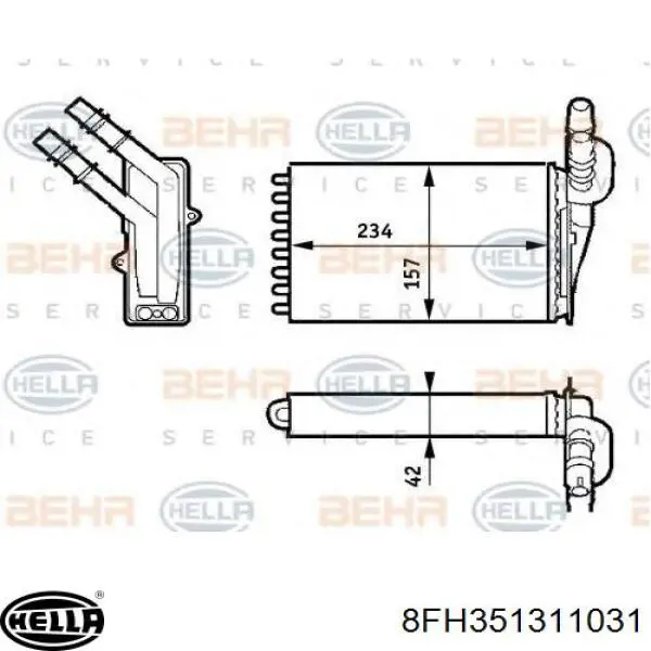 Comprar AH73000S Mahle Original Radiador calefacción