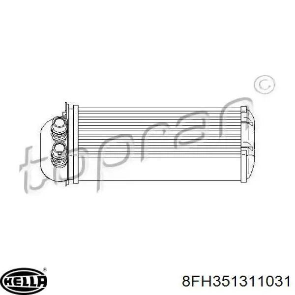 7701045552 Renault (RVI) Radiador interior