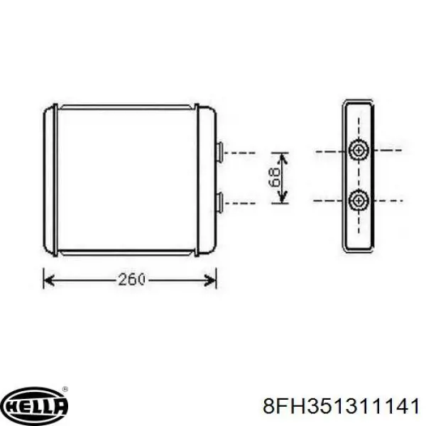 0370150006 Depo/Loro/Abakus Radiador interior