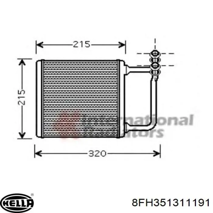 Comprar A211830036164 Mercedes Radiador calefacción