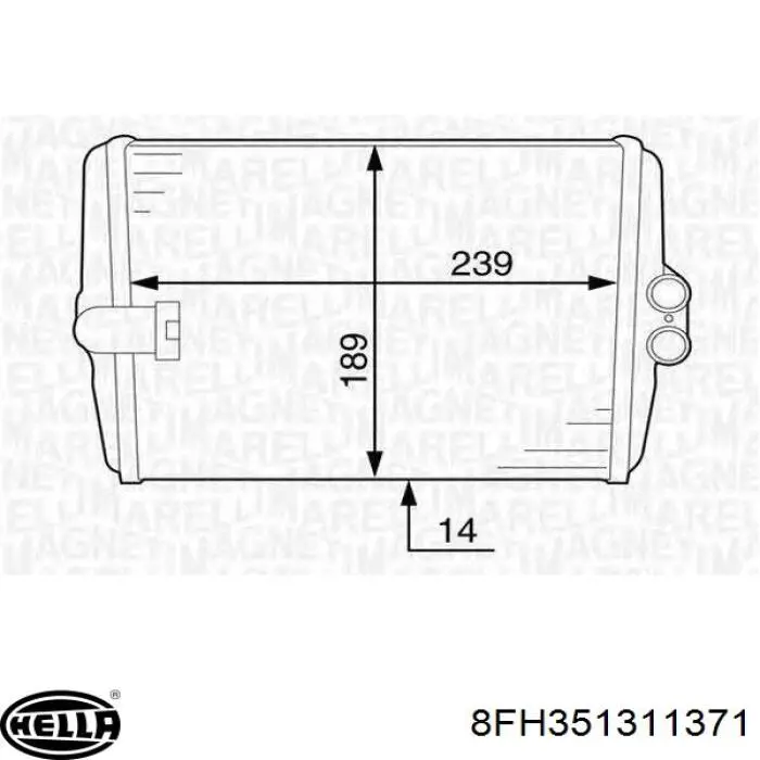  Radiador calefacción Nissan Patrol 