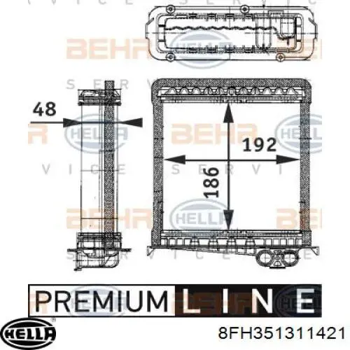 Calefactor HELLA 8FH351311421