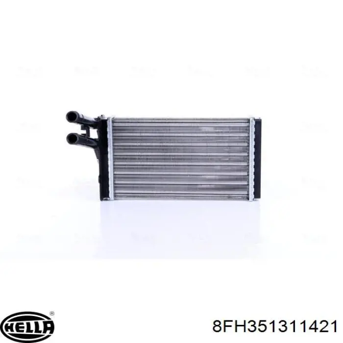 Radiador calefacción 8FH351311421 HELLA