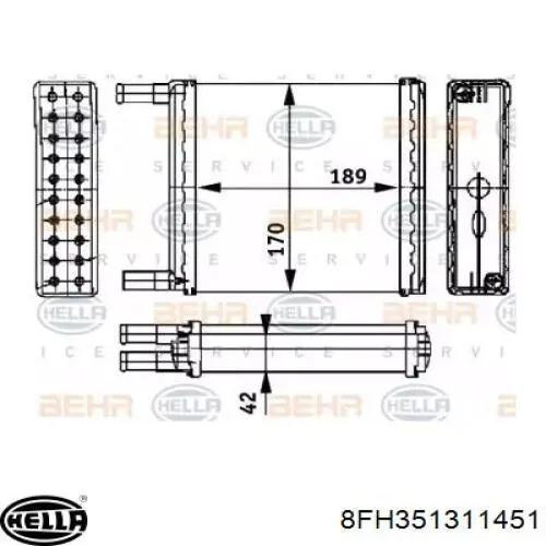 Radiador interior Ford Taunus '80 sedán (GBS.GBNS) (1979 - 1982) precio, desde 324,89 EUR