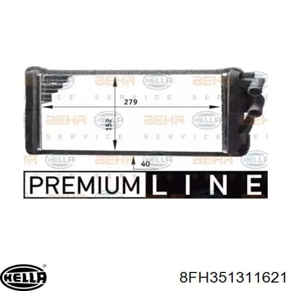 Comprar 8FH351311621 HELLA Radiador calefacción