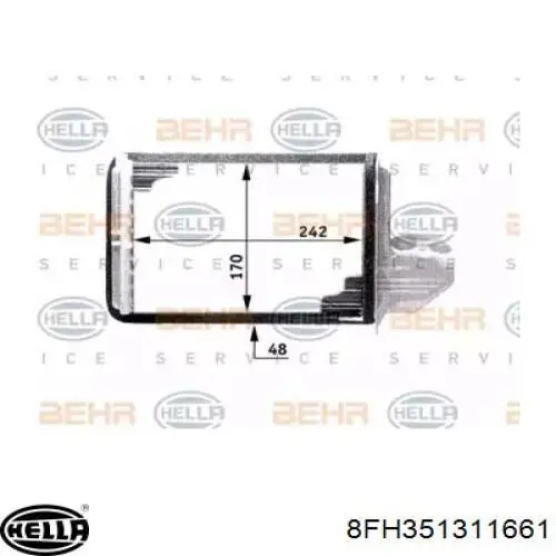 BF0733900053 Bapmic radiador calefacción