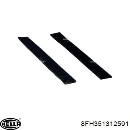 8FH351312591 HELLA Radiador interior