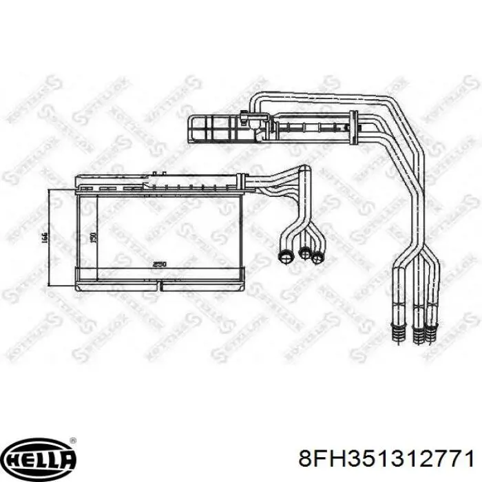 AH137000P Mahle Original Radiador interior