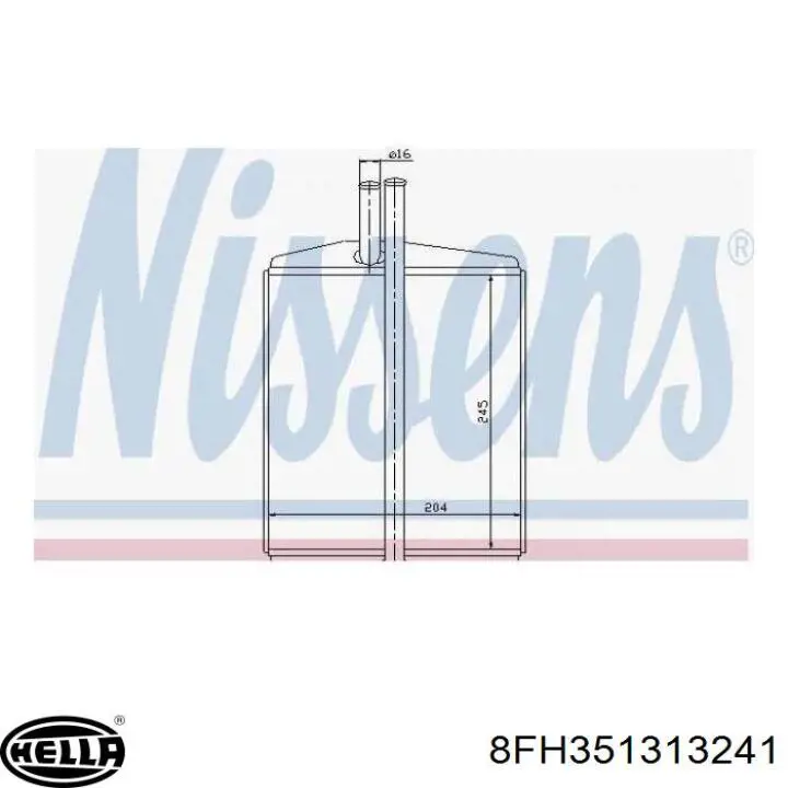 Radiador calefacción 099260N Dasis