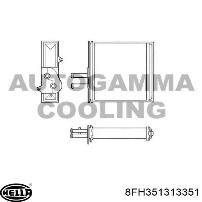 350218493000 Magneti Marelli Radiador interior