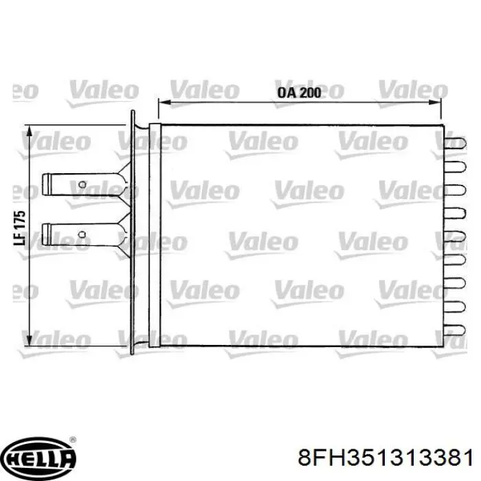 Comprar 812081 VALEO Radiador calefacción