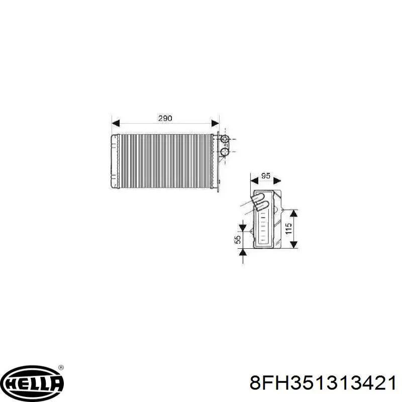 7701205451 Renault (RVI) Radiador interior