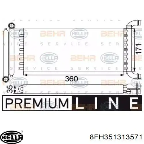 Comprar 350218451000 Magneti Marelli Radiador calefacción