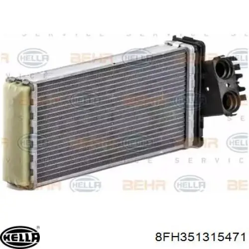 8FH351315471 HELLA radiador de calefacción