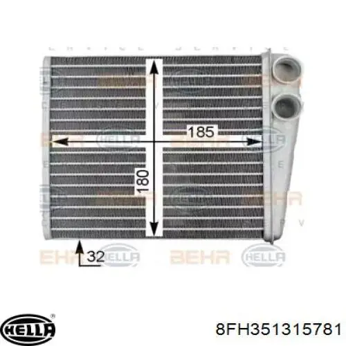 Radiador calefacción 7760009 Kamoka
