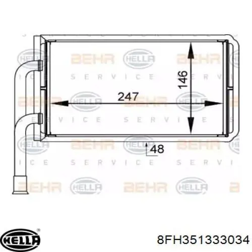 Radiador de calefacción trasero Ford 4041957 precio, desde 58,67 EUR