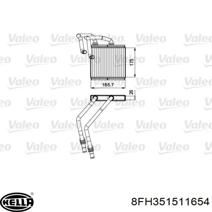 Radiador de calefacción Nissan/Infiniti 27140BR12C precio, desde 103,94 EUR