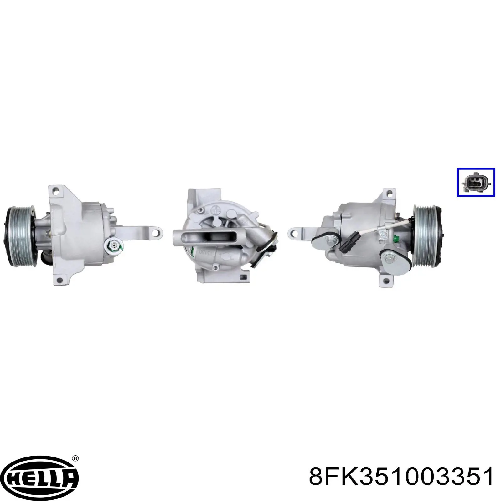 Compresor de aire acondicionado A4538307000 Mercedes