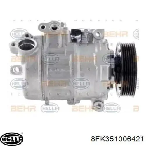 8FK351006421 HELLA compresor de aire acondicionado