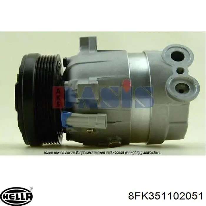 Compresor de aire acondicionado 24432574 Opel