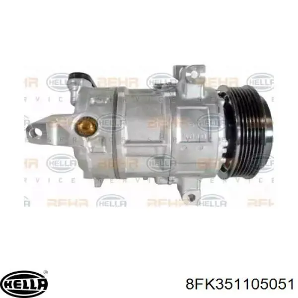 8FK351105051 HELLA compresor de aire acondicionado