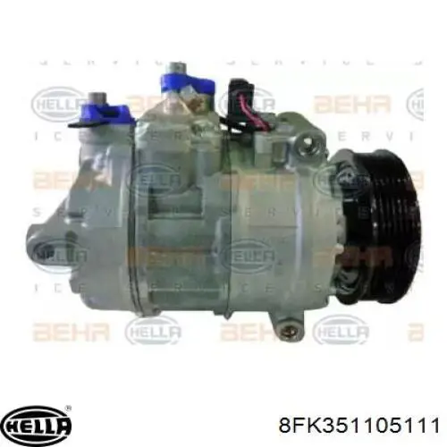 8FK351105111 HELLA compresor de aire acondicionado