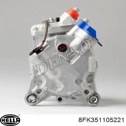 8FK351105221 HELLA compresor de aire acondicionado