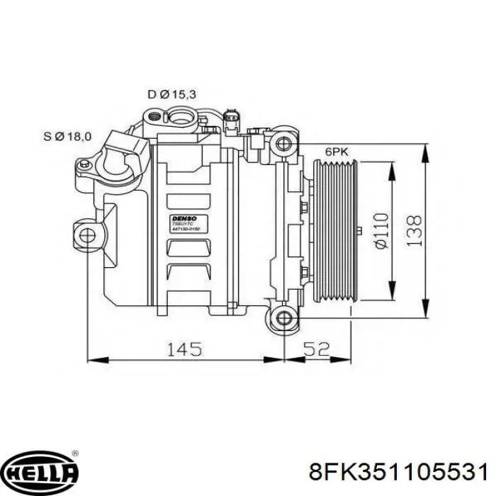 Compresor de ac Bosch 1986AD1064