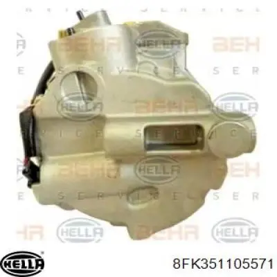 8FK351105571 HELLA compresor de aire acondicionado