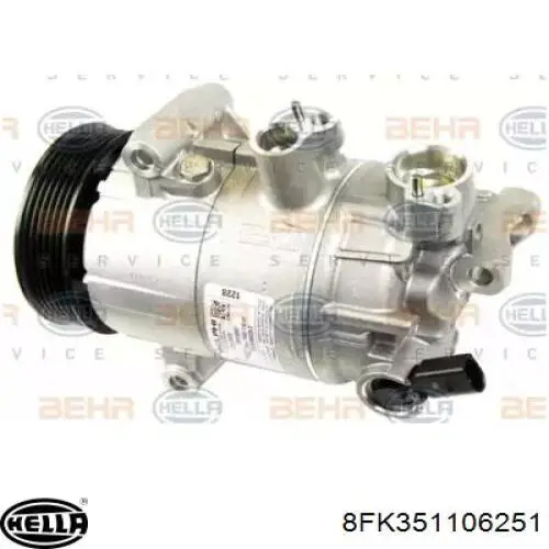 8FK351106251 HELLA compresor de aire acondicionado