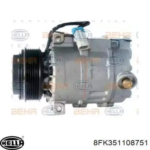 8FK351108751 HELLA compresor de aire acondicionado