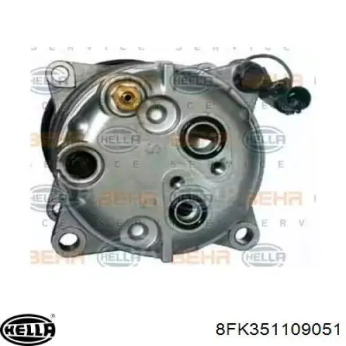 8FK351109051 HELLA compresor de aire acondicionado