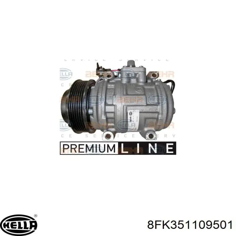 8FK351109501 HELLA compresor de aire acondicionado