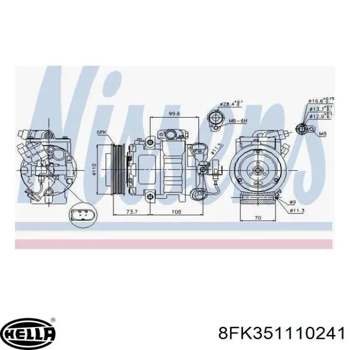 Compresor de ac VAG 4471908894