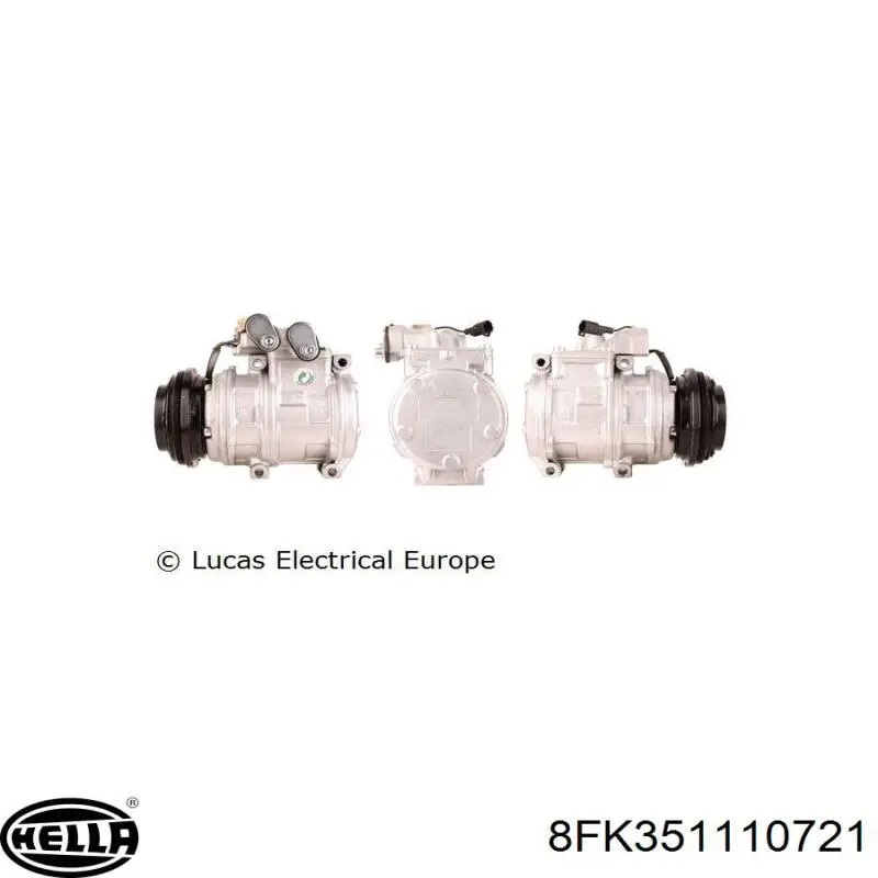 Compresor de aire acondicionado ACP276 Lucas