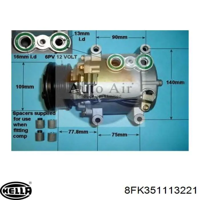 Comprar 6924C5 Peugeot/Citroen Compresor de aire acondicionado coche