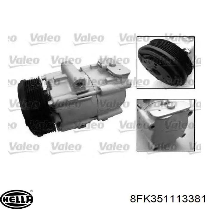 Compresor de aire acondicionado 100597 Airstal