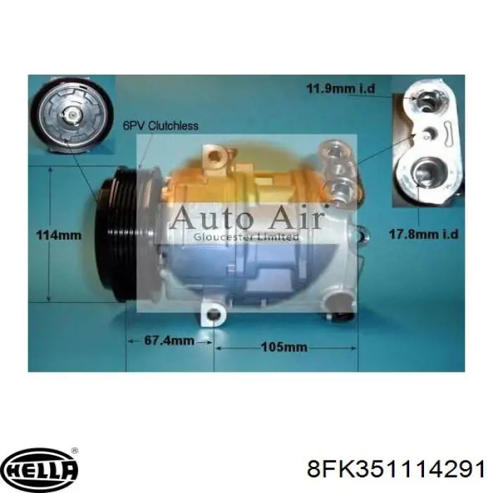 Compresor de aire acondicionado 3024KS1S Polcar
