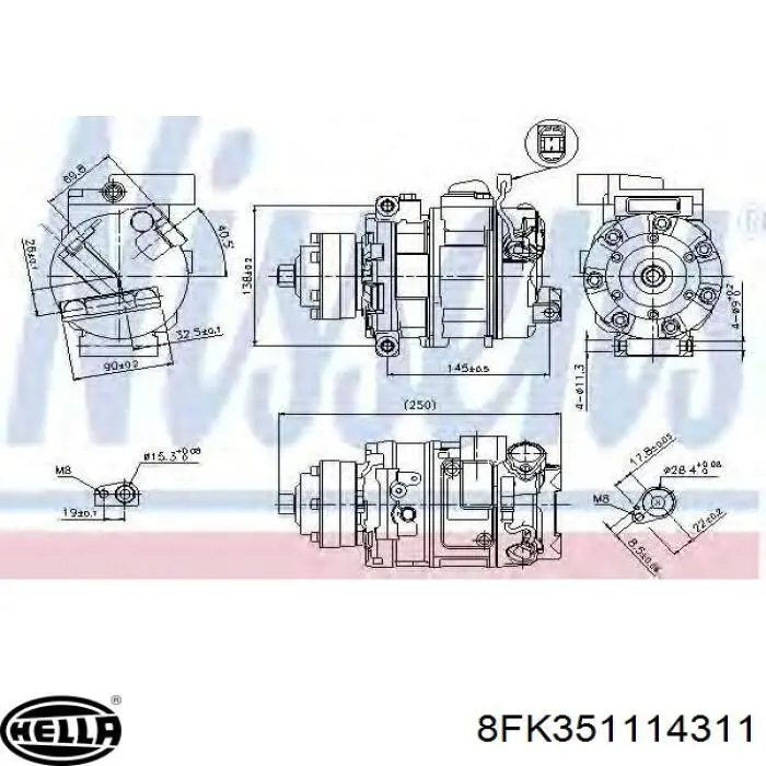 TKK052 Polcar Compresor climatizador