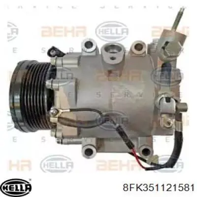 8FK351121581 HELLA compresor de aire acondicionado