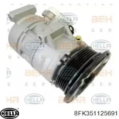 8FK351125691 HELLA compresor de aire acondicionado