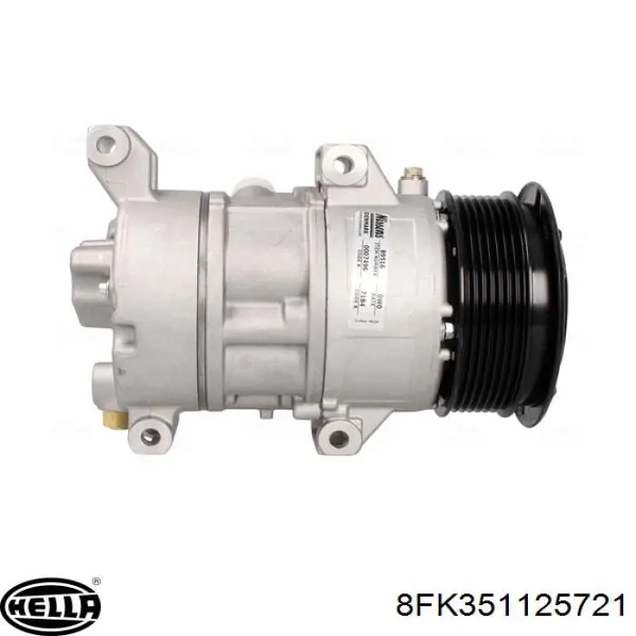 Compresor de aire acondicionado 8FK351125721 HELLA