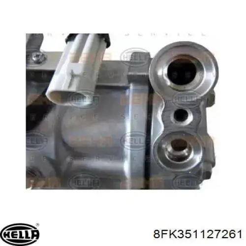 8FK 351 127-261 HELLA compresor de aire acondicionado